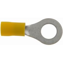 Dorman 12-10 Gauge Ring Terminal, 5/16 IN, Yellow, 11-Pack, 85445