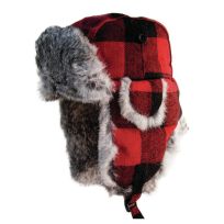 Eskimo Men's Alaskan Plaid Fur Hat