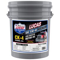 Lucas Oil Products SAE 15W-40 API CK-4 Heavy Duty Motor Oil, 10288, 5 Gallon
