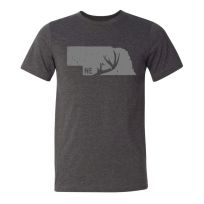 Homeplace Apparel Men's Nebraska Antler Short Sleeve T-Shirt