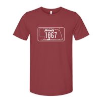 Homeplace Apparel Men's Nebraska License Short Sleeve T-Shirt