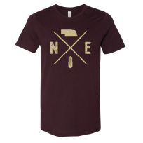 Homeplace Apparel Men's Nebraska Logo Short Sleeve T-Shirt