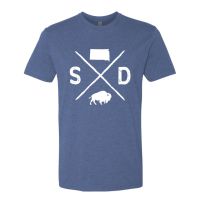 Homeplace Apparel Men's South Dakota Logo Short Sleeve T-Shirt
