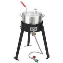 Bayou Classic 22 IN Aluminum Outdoor Fish Cooker Set, 2212