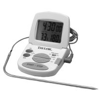 Taylor Digital Cooking Thermometer With Probe & Timer, 1470N