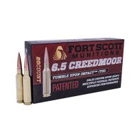 Fort Scott Munitions 6.5 CREEDMOOR 123 Grain Centerfire Rifle Ammunition, 65CM-123-SCV11