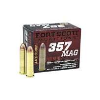 Fort Scott Munitions 357 MAGNUM 125 Grain Centerfire Pistol Ammunition, 357MAG-125-SCV