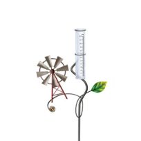 EZRead Windmill Metal Rain Gauge, 860-2009