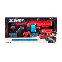 Zuru X-Shot Excel Turbo Fire + Fury 4 + Micro Combo Pack (48 Darts), 36345