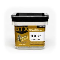 Big Timber Bronze T-25 Flat Head Wood Screw, 119-Count Bucket, 1BTX92, #9 x 2 IN