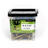 Big Timber Bronze T-30 Lag Screw, 25-Count Bucket, CTX15312-25, #15 x 3-1/2 IN