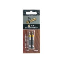 Big Timber TIN Genuine Torx Power Bits, 2-Pack, T10BP, T10 x 2 IN