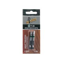 Big Timber T25 x 2 IN Genuine Torx Power Bits, 2-Pack, T25BP, T25 x 2 IN