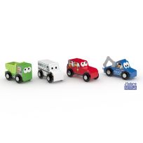 J'adore City Squad Wooden Toy Cars, 833483