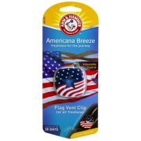 Arm & Hammer Air Freshener American Flag Vent Clip, Americana Breeze, AH8271AB