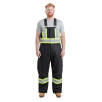 Berne Apparel Men's Safety Striped Arctic Insulated Bib Overall