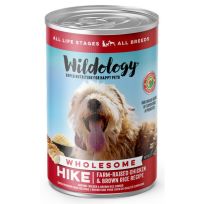 Wildology HIKE Wholesome Farm-Raised Chicken & Brown Rice Recipe Dog Food, WD020-WET, 12.8 OZ Can