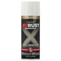 Easycare X-ORUST Paint + Primer in One Gloss Enamel, XOP1-AER, White, 12 OZ