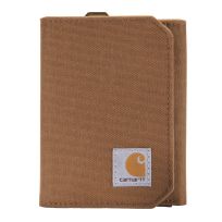 Carhartt Nylon Duck Trifold Wallet, B000023620199, Carhartt Brown