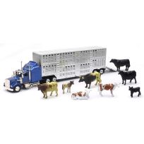 New Ray Kenworth Livestock Hauler Playset, SS-15365D