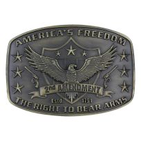 Montana Silversmiths 2nd Amendment Heritage Attitude Belt Buckle, A272