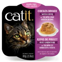 Catit Chicken Dinner with Tilapia n Green Bean, 44706, 2.8 OZ Pouch