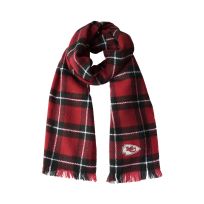 Little Earth Plaid Blanket Scarf, Kansas City Chiefs, 300679-CHIE, Red, One Size Fits All