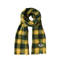 Little Earth Plaid Blanket Scarf, Green Bay Packers, 300679-PACK, Green / Yellow, One Size Fits All