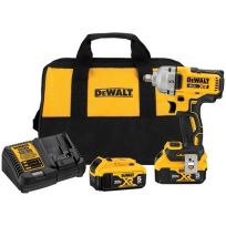 DEWALT XR 1/2 IN Mid-Range Impact Wrench Kit with Hog Ring Anvil, 20V MAX, DCF891P2