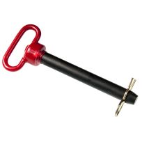 Double Hh Mfg Hitch Pin, Red Handle, 00123, 5/8 IN x 5-1/2 IN
