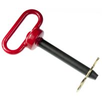 Double Hh Mfg Hitch Pin, Red Handle, 00103, 3/8 IN x 4 IN