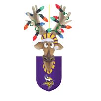 Evergreen Resin Reindeer Ornament, Minnesota Vikings, 3OT3817RRO