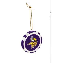Evergreen Game Chip Ornament, Minnesota Vikings, 3OT3817PC