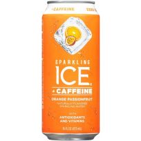 Sparkling Ice Caffeine Orange Passion Fruit Sparkling Water, 695533, 16 OZ