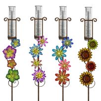 Exhart Rain Gauge Garden Stake, Assorted, 20010