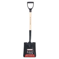 Black Diamond 34 IN Wood D-Handle Square Point Shovel, BDTS207MS