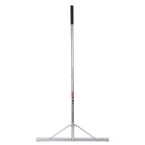 Black Diamond 54 IN Fiberglass Long Handle Aluminum Landscape Rake, BDBRK006MS