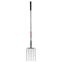 Black Diamond 60 IN Fiberglass Long Handle 6 Tooth Manure Fork, BDST026MS