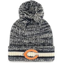 NFL Chicago Bears Natural and 2 tone Womens Slope Side Cuffed Knit Hat, JB40002.NAT00, One Size Fits Most