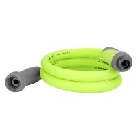 Flexzilla SwivelGrip® Garden Lead-in Hose, 3/4" - 11 1/2 GHT Fittings, HFZG505YWS, 5/8 IN x 5 FT