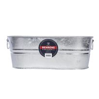 Behrens Hot Dipped Steel Oval Tub, 0-OV, 5.5 Gallon