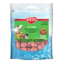 Kaytee Yo Chips for Small Animals, Strawberry, 100037222, 3.5 OZ Bag