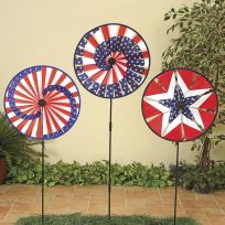 Gerson International 39.5 IN Polyester Patriotic Spinner, Assorted, 1741620