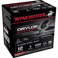 Winchester 12 Gauge - 3" BB Drylok Steel Magnum, 1-1/4 OZ Ammo, 25-Round, XSV123BB