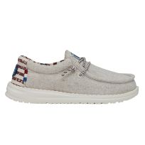 HEY DUDE Wally Patriotic Slip-On Casual Shoe