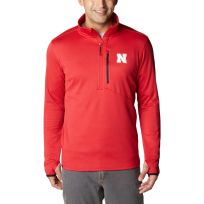 Columbia Men's Collegiate Park View™ Fleece Half Zip Shirt, Nebraska