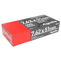 Aguila 7.62 x 51mm FMJ Boat Tail, 150 Grain Ammo, 20 Rounds, 1E762110