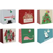 Paper Images Christmas Jumbo Square Gift Bag, Assorted, CLWGBTA-21