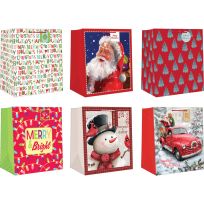 Paper Images Heavy Weight Wide Gift Bags, Assorted, CSWGBA-16